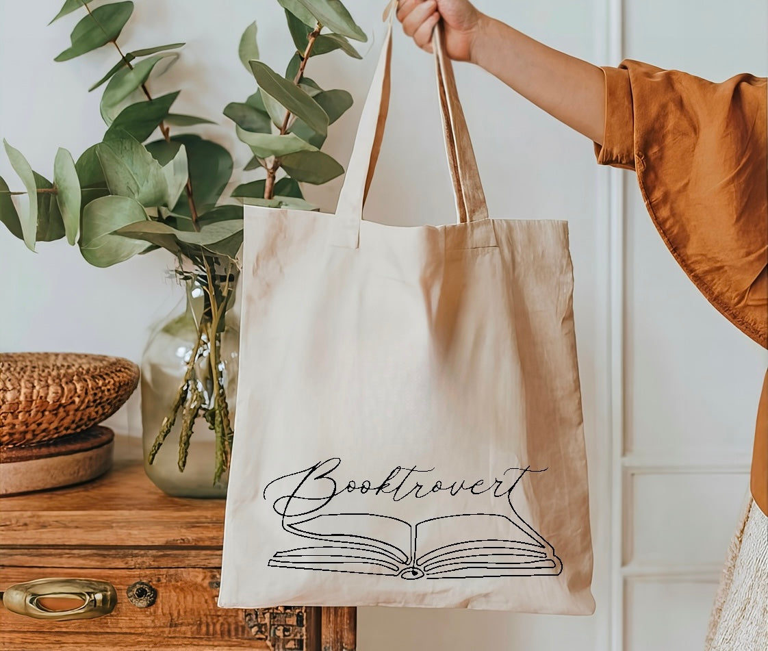 Booktrovert tote bag