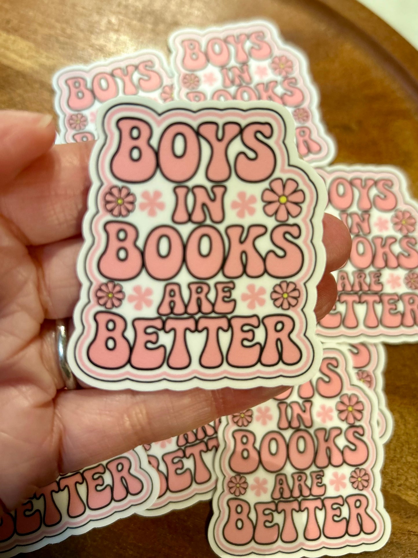 Boys in books are better sticker