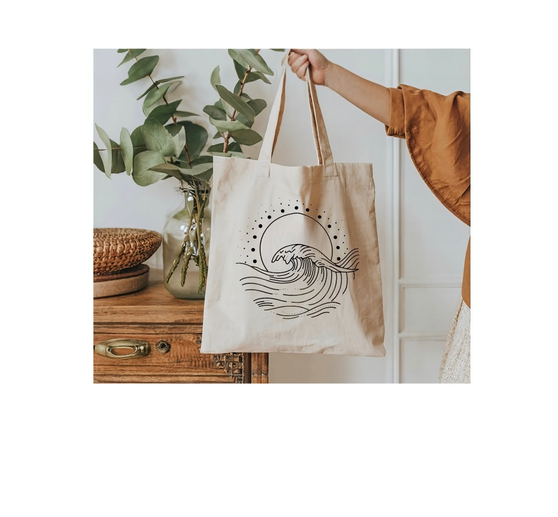 Beach Waves Tote Bag