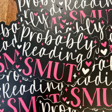 Probably Reading Smut • script sticker