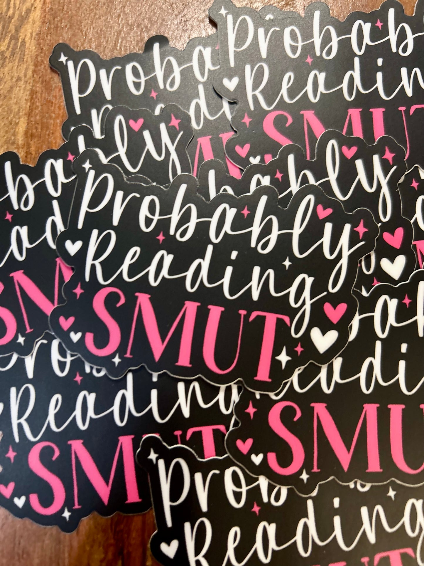Probably Reading Smut • script sticker