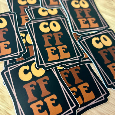 Coffee sticker • black