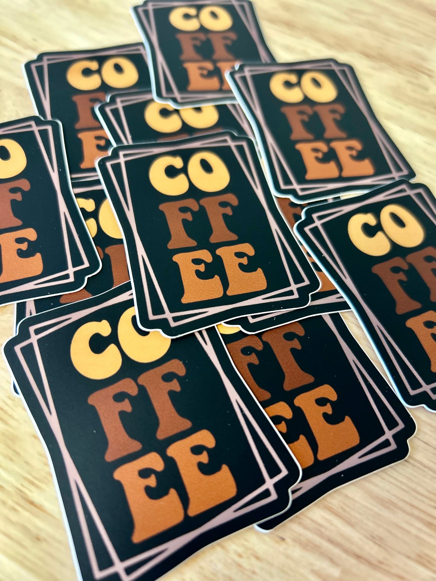 Coffee sticker • black