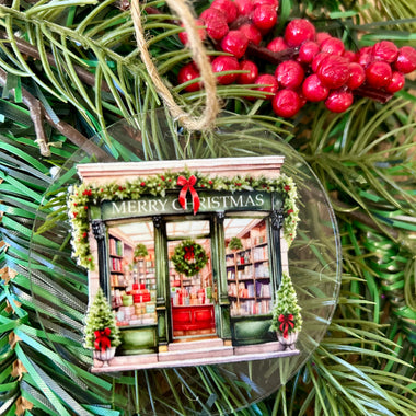 Christmas Bookstore ornament