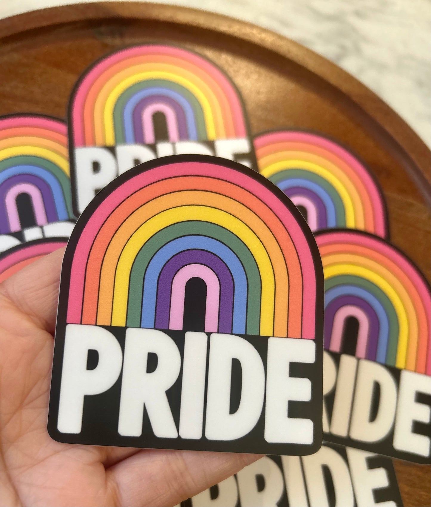 Pride rainbow sticker