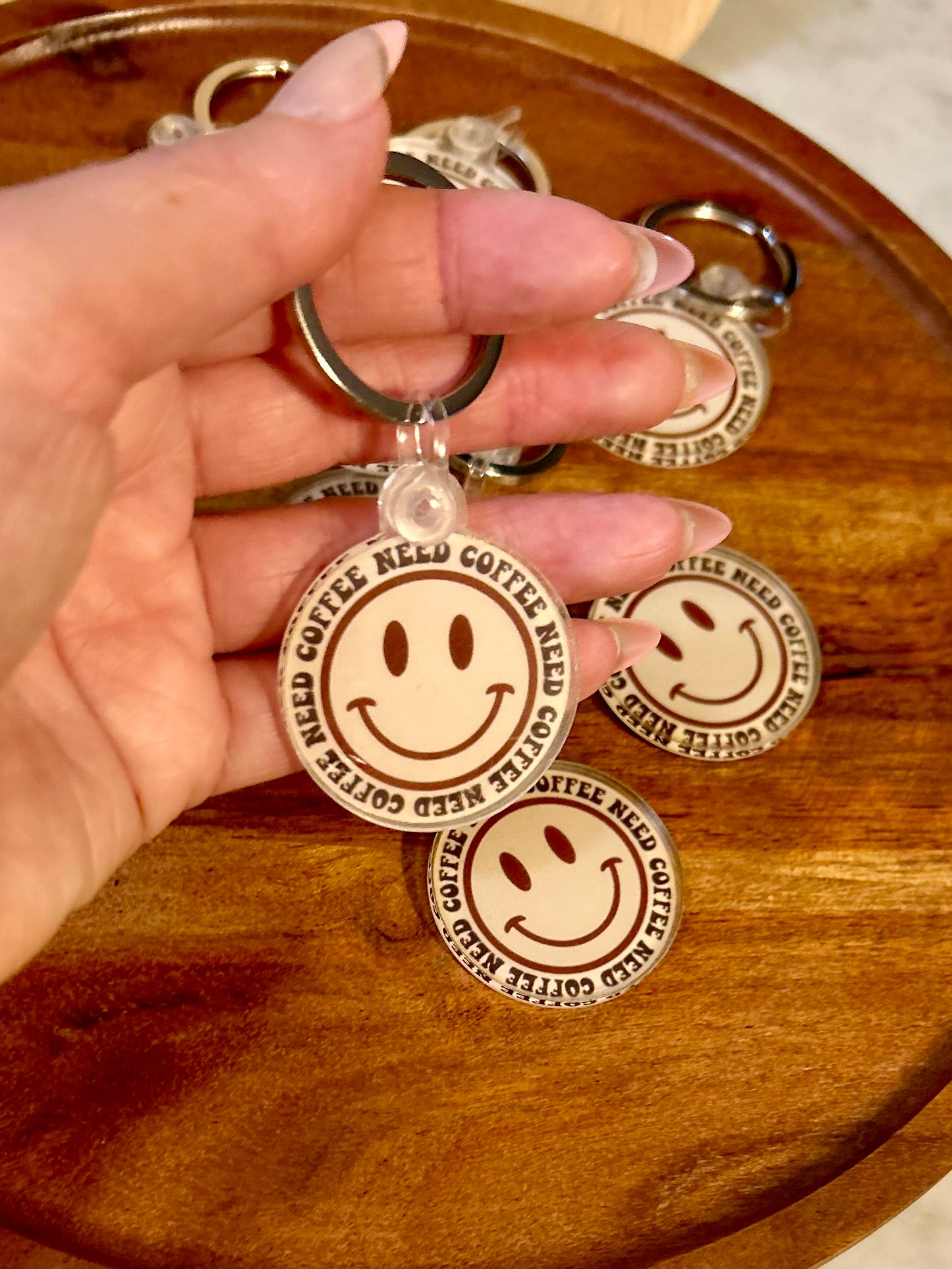 Need Coffee keychain