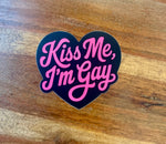 Kiss me I’m gay heart sticker