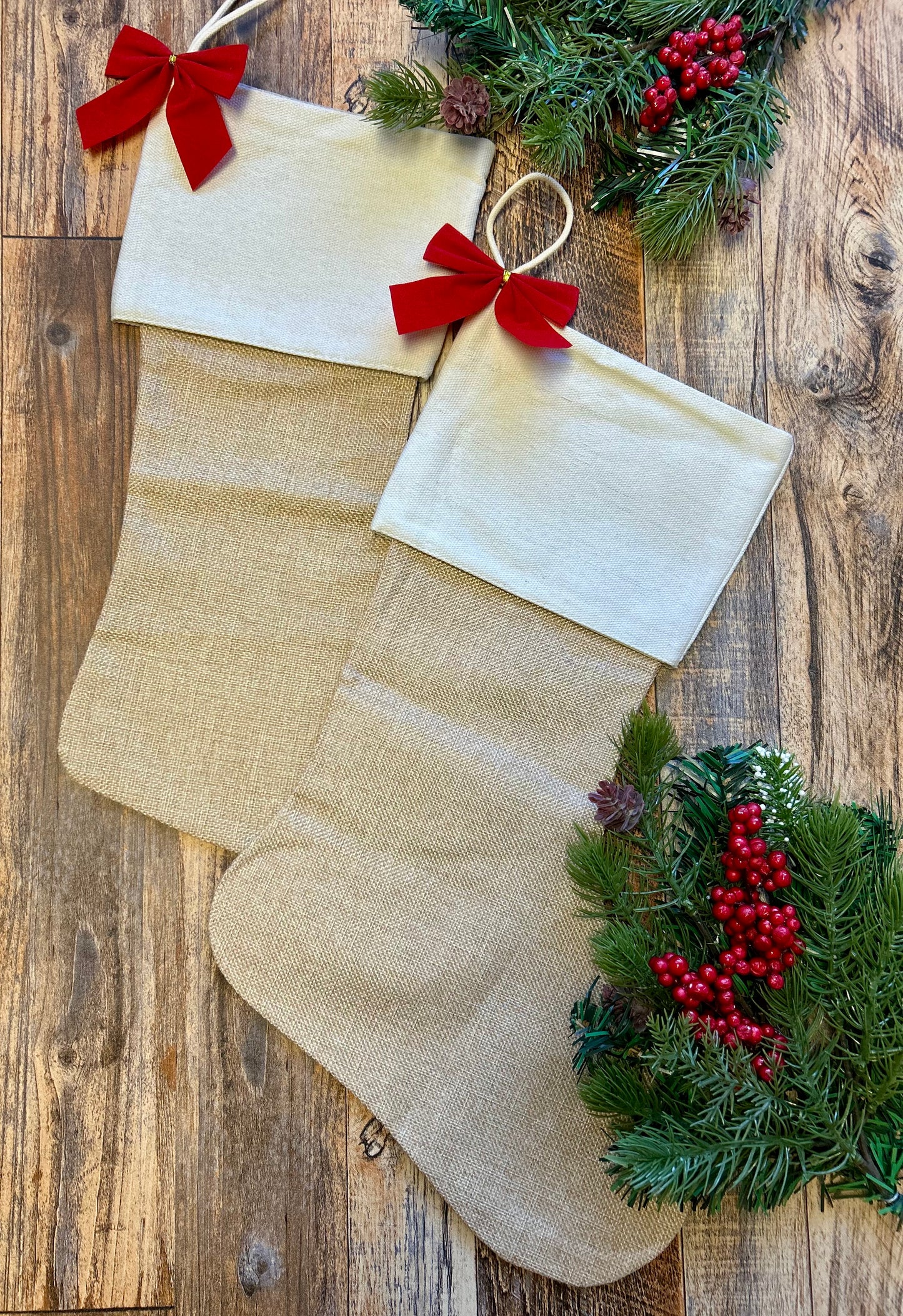 Burlap stocking