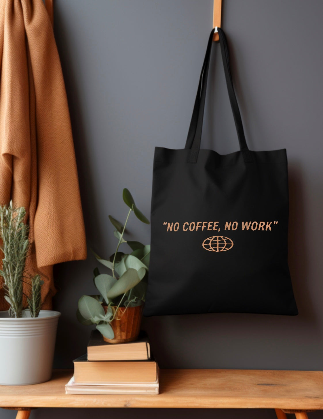 No coffee, no work Tote Bag