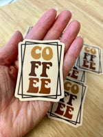 Coffee sticker • cream