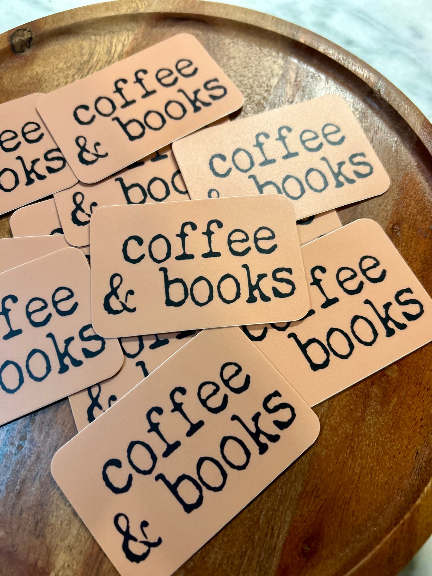 Coffee & books sticker