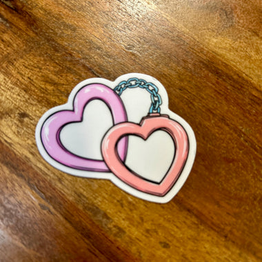 Heart cuffs sticker