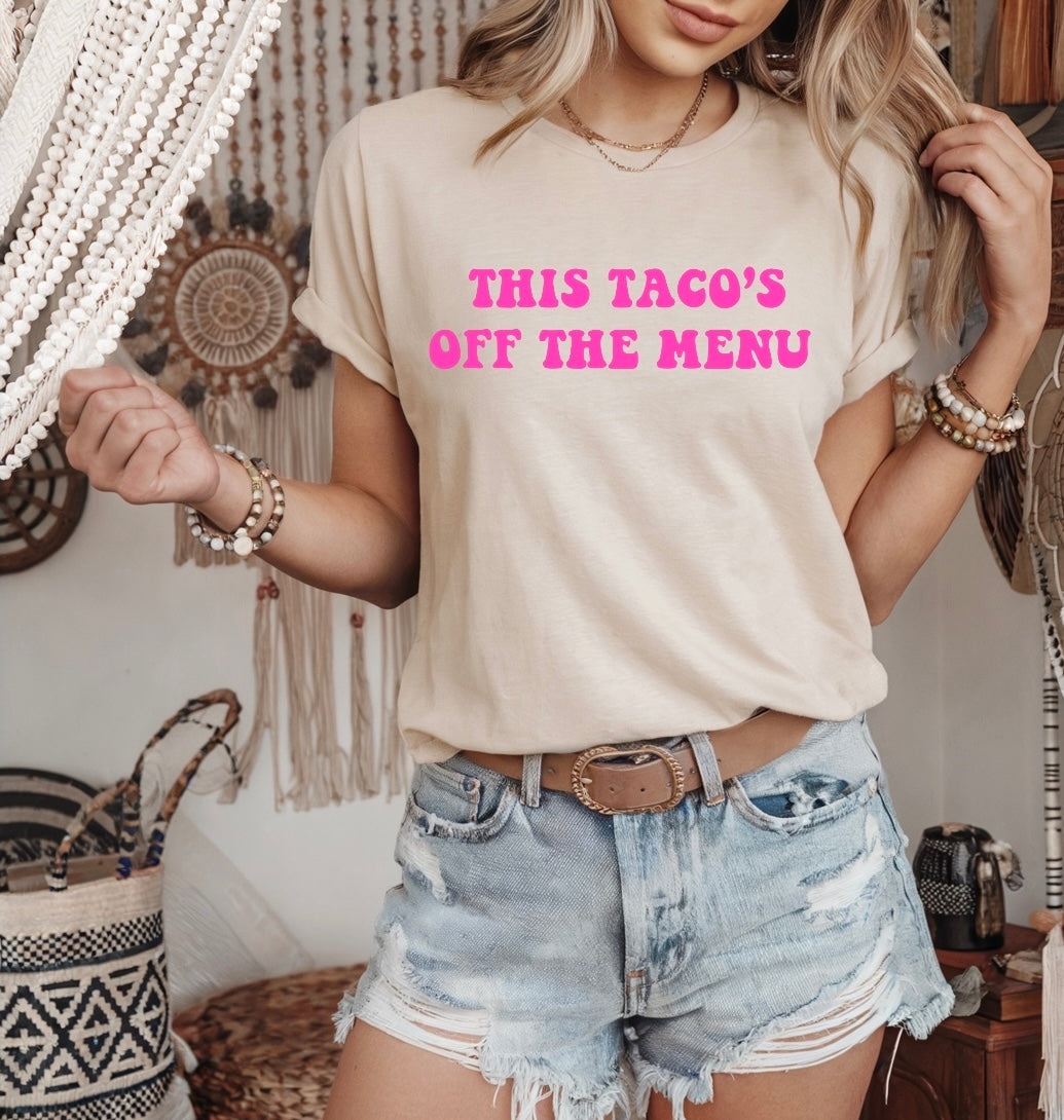 This taco’s off the menu