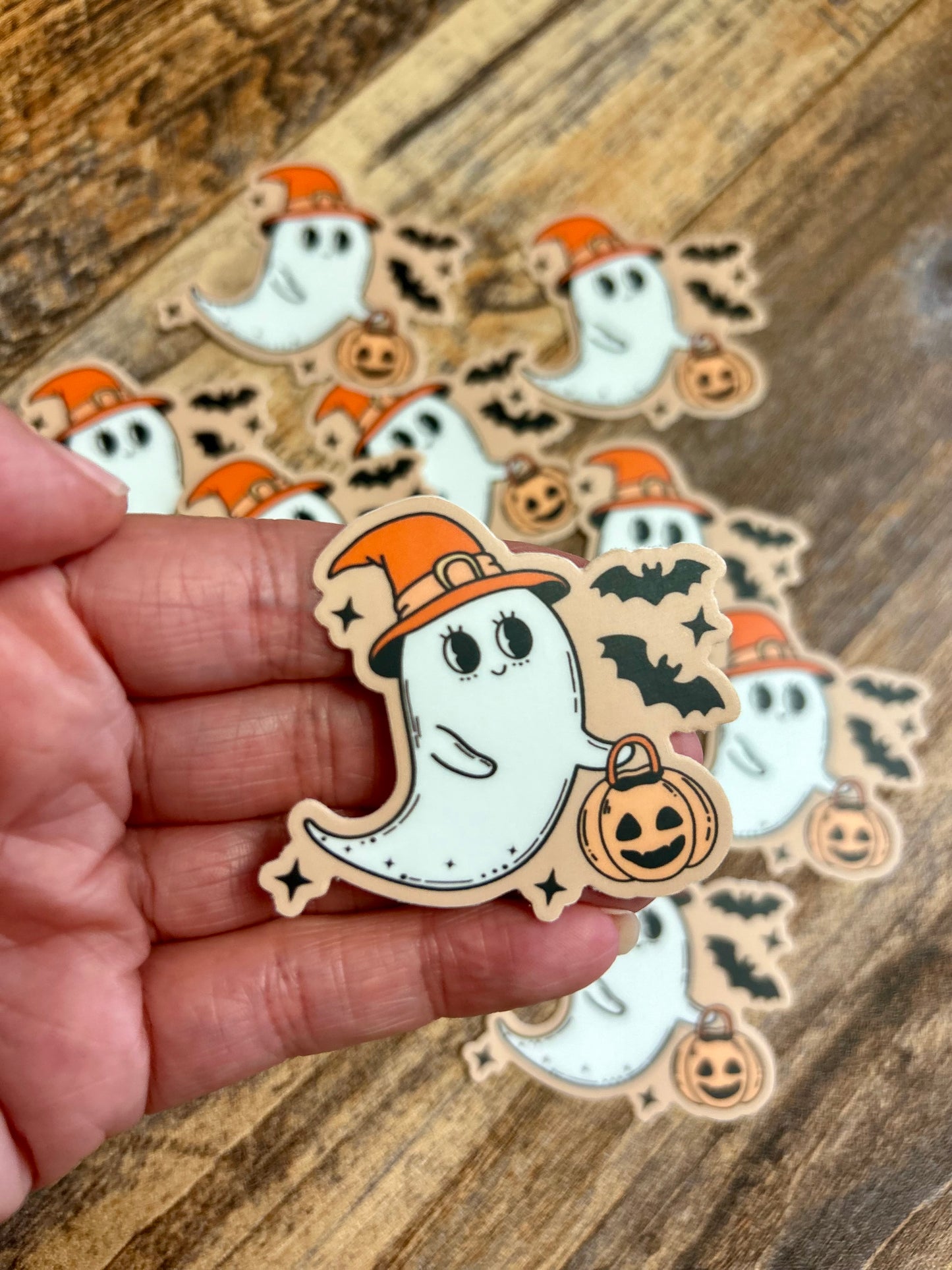 Trick or treat ghostie sticker