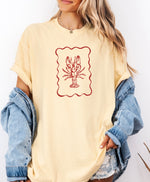 Lobster doodle t-shirt • comfort colors