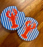 Lobster car coasters • set of 2