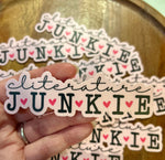 Cliterature junkie Sticker