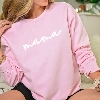 Mama (puff print) • white