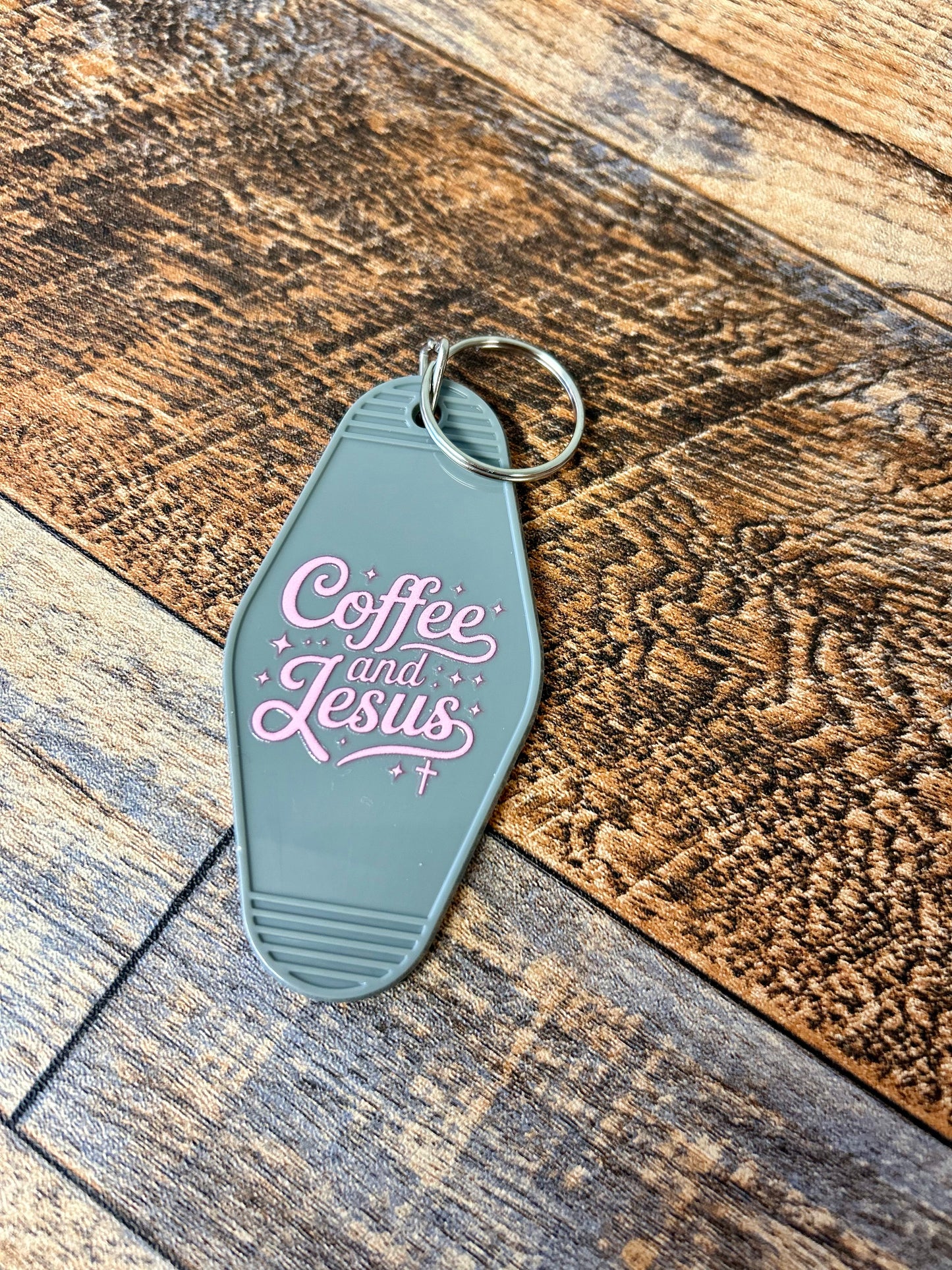 Coffee & Jesus keychain