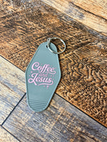 Coffee & Jesus keychain