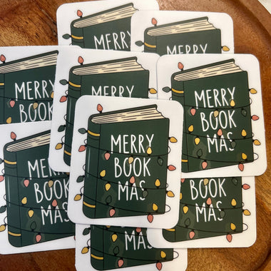 Merry Bookmas sticker