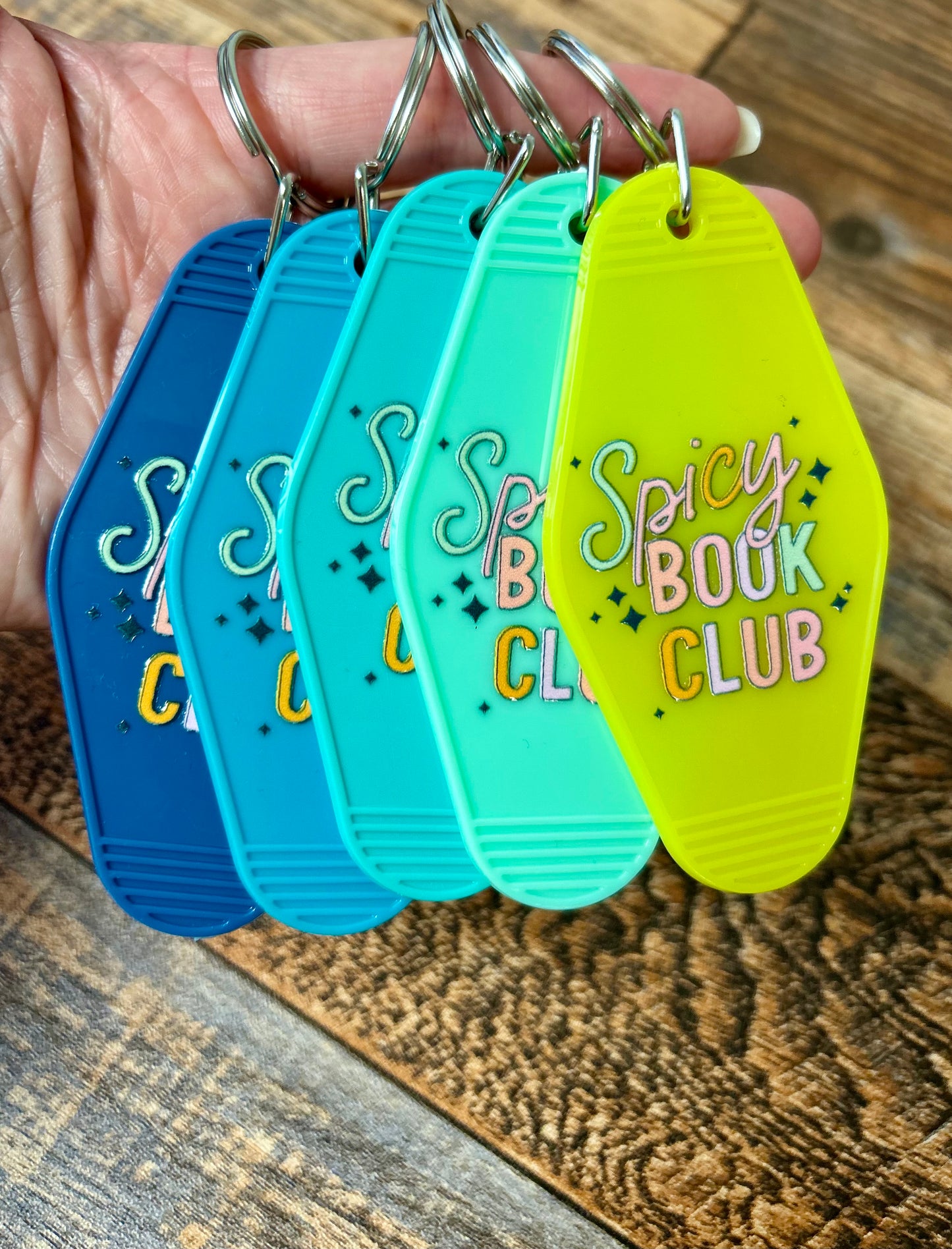 Spicy book club keychain