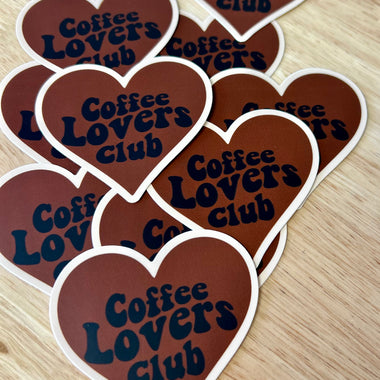 Coffee lovers club sticker • black