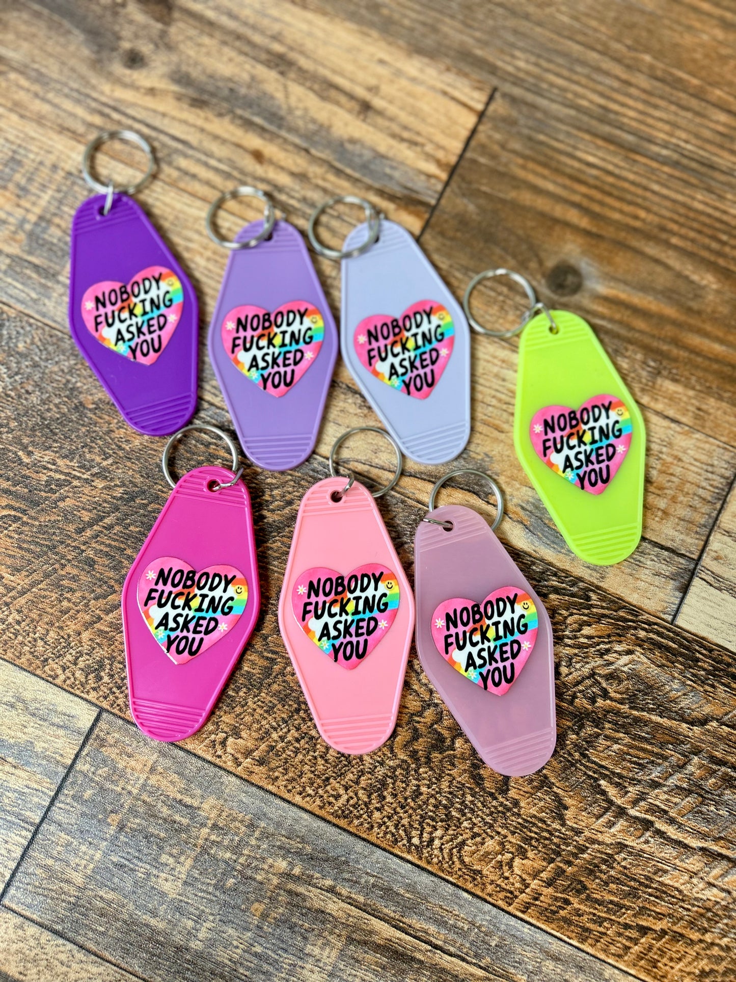 Nobody F*cking asked you keychain