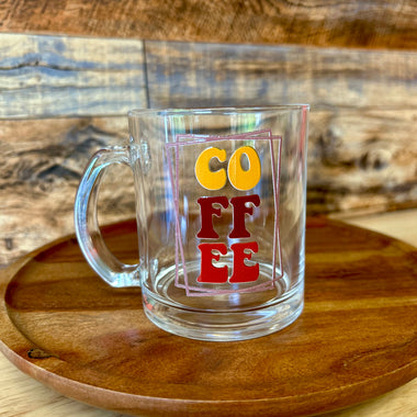 Glass coffee mug