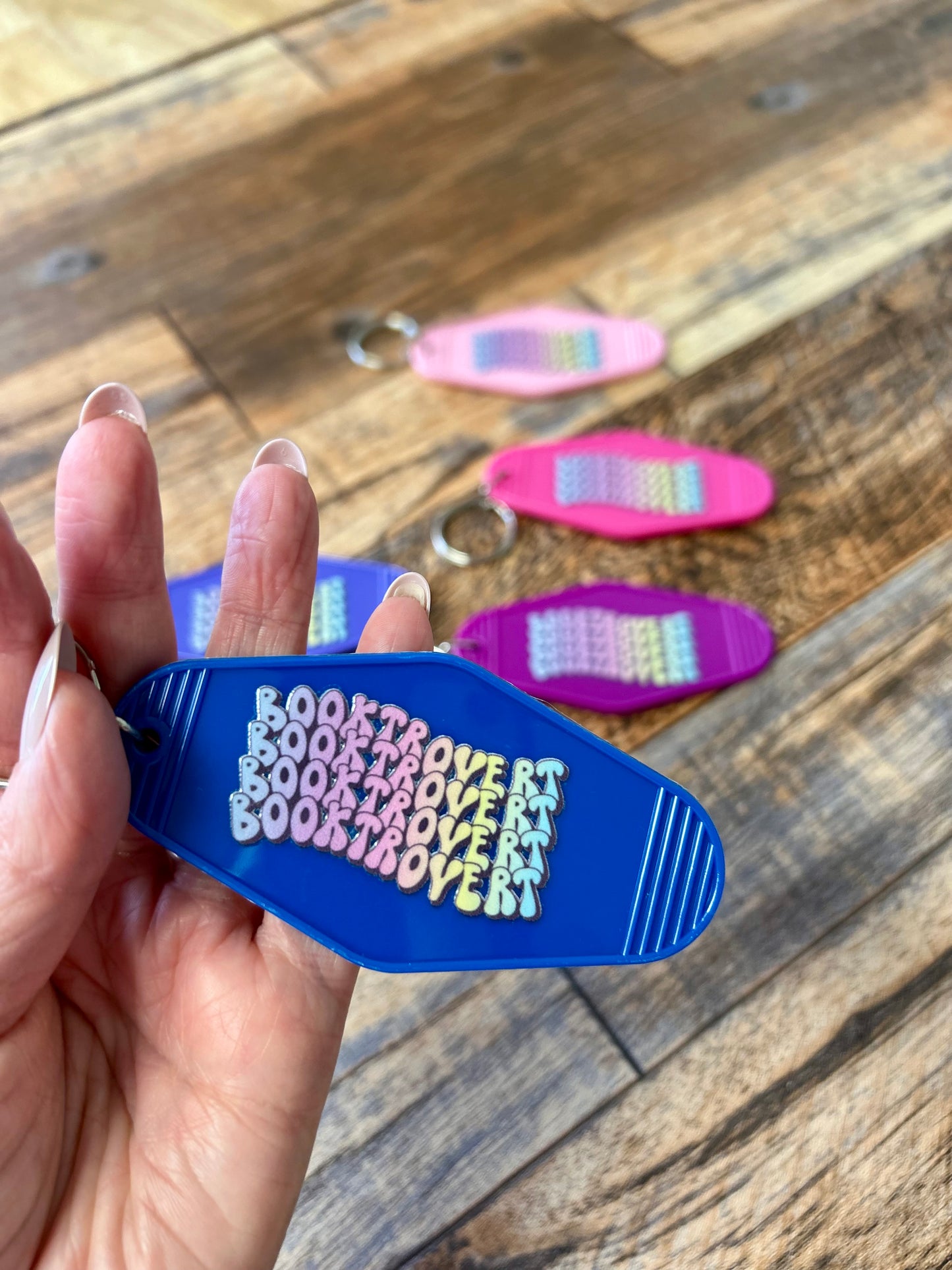Booktrovert keychain