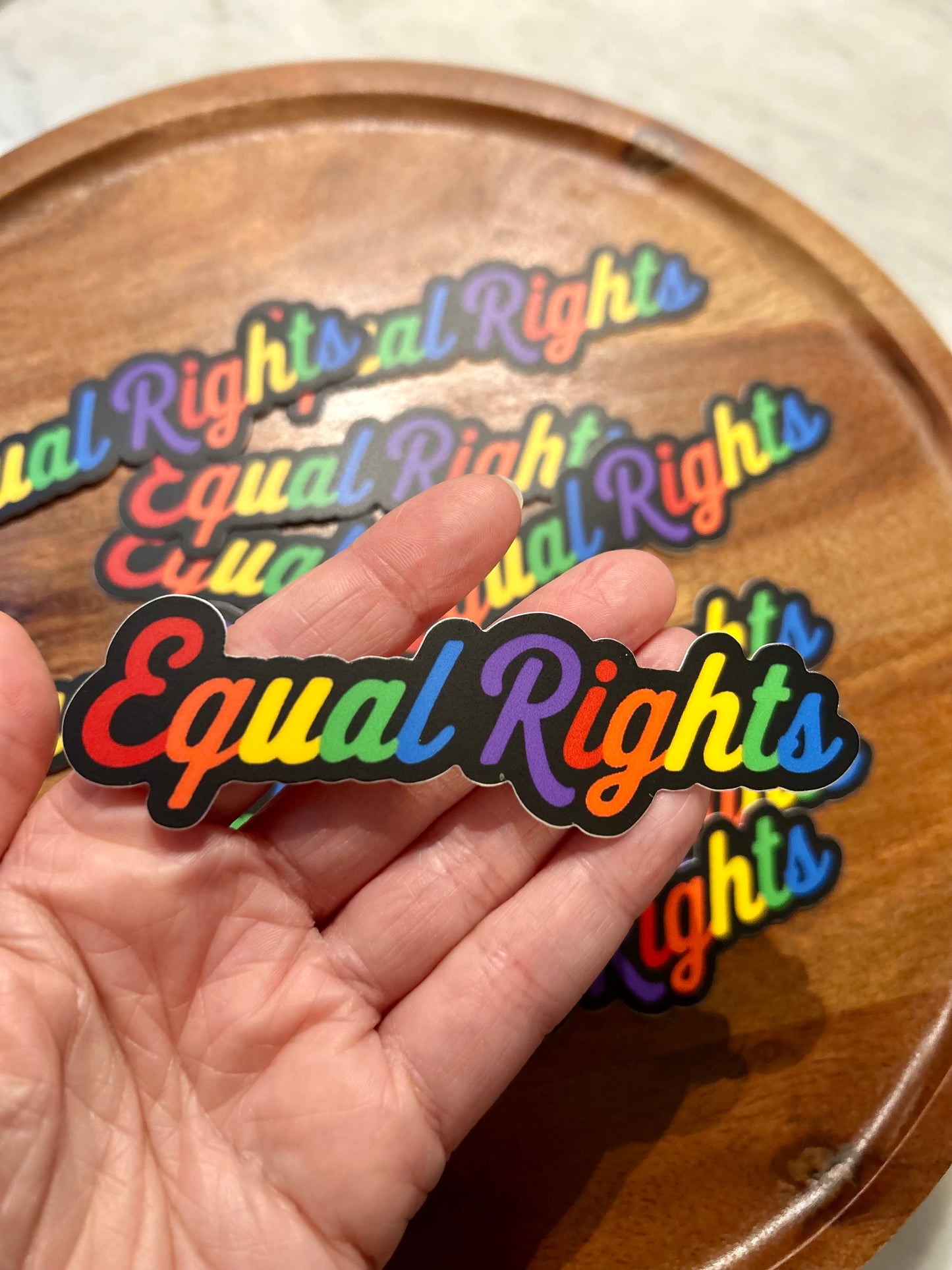 Equal Rights rainbow Sticker