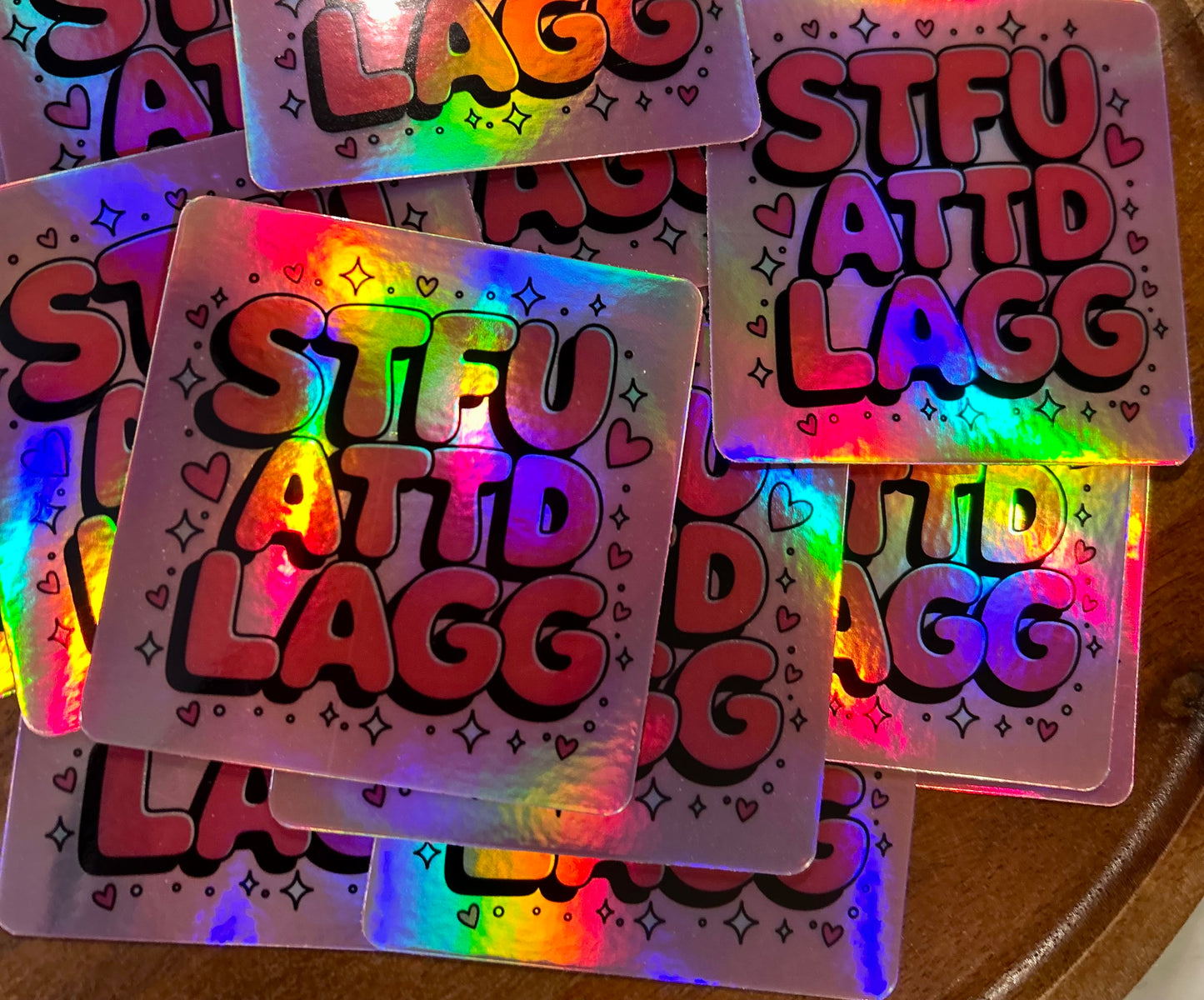 STFUATTDLAGG holographic Sticker