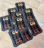 Coffee sticker • black