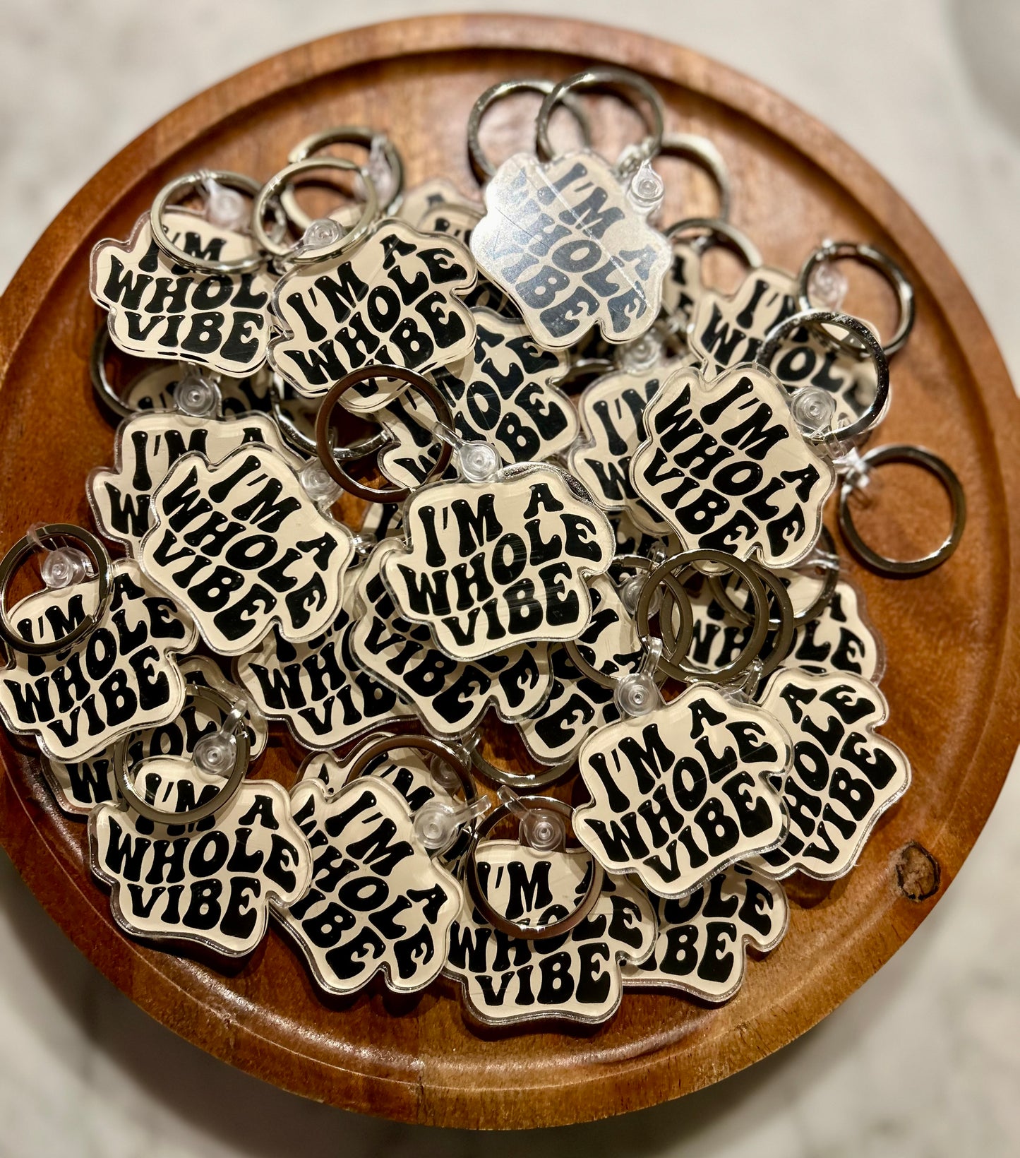 I’m a whole vibe Keychain