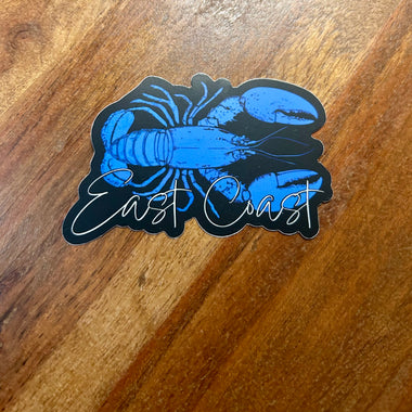 Blue East Coast Lobster sticker • white