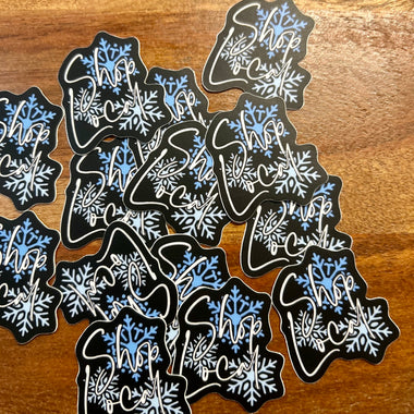 Shop Local sticker • Snowflakes