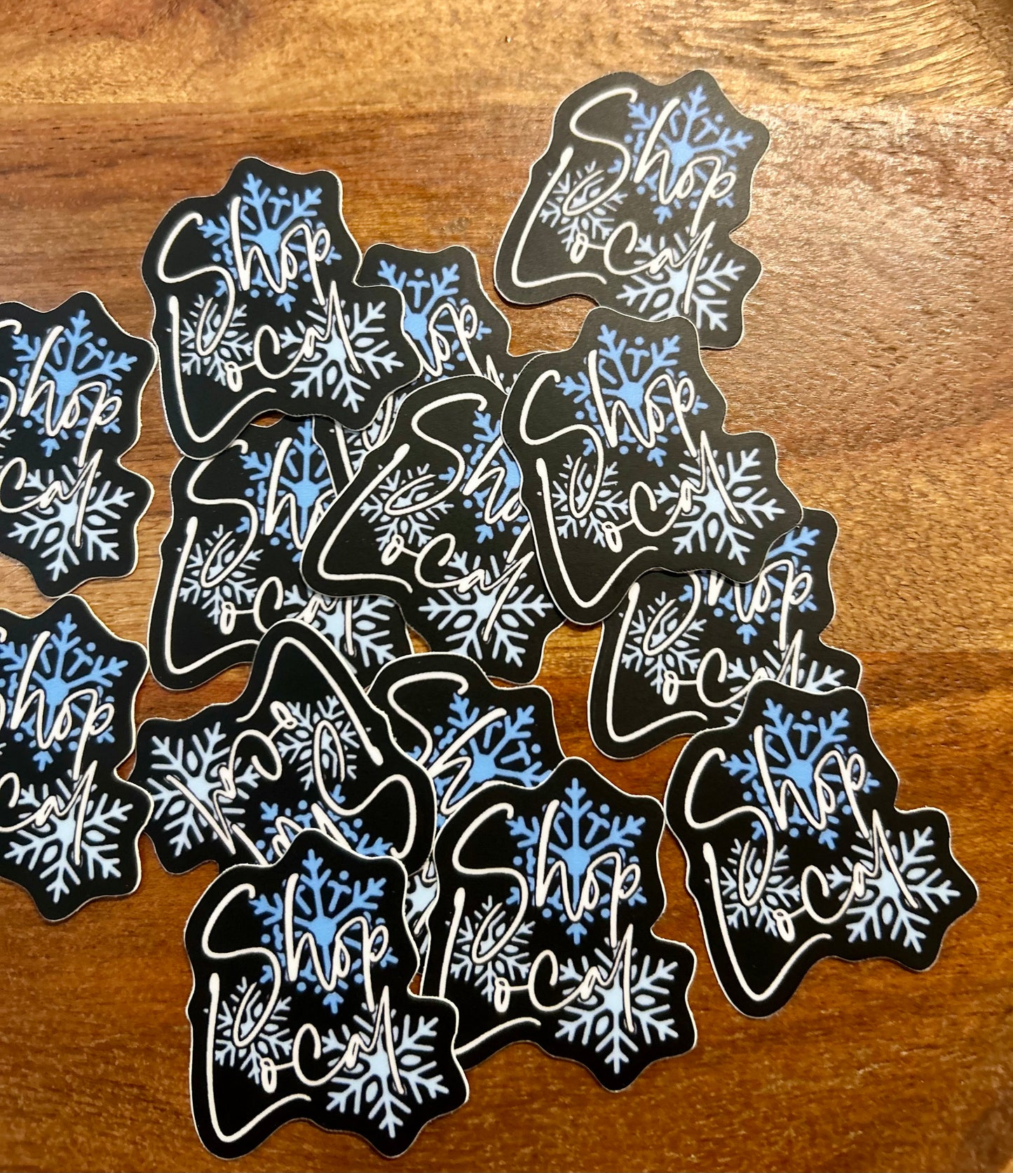 Shop Local sticker • Snowflakes