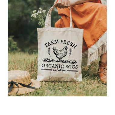 Farm Fresh Eggs tote bag