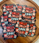 Holly Jolly book club sticker