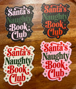 Santa’s naughty book club sticker