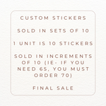 Lobster sticker • Custom set of 10