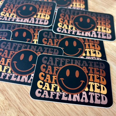 Caffeinated sticker