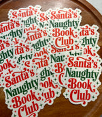 Santa’s naughty book club sticker