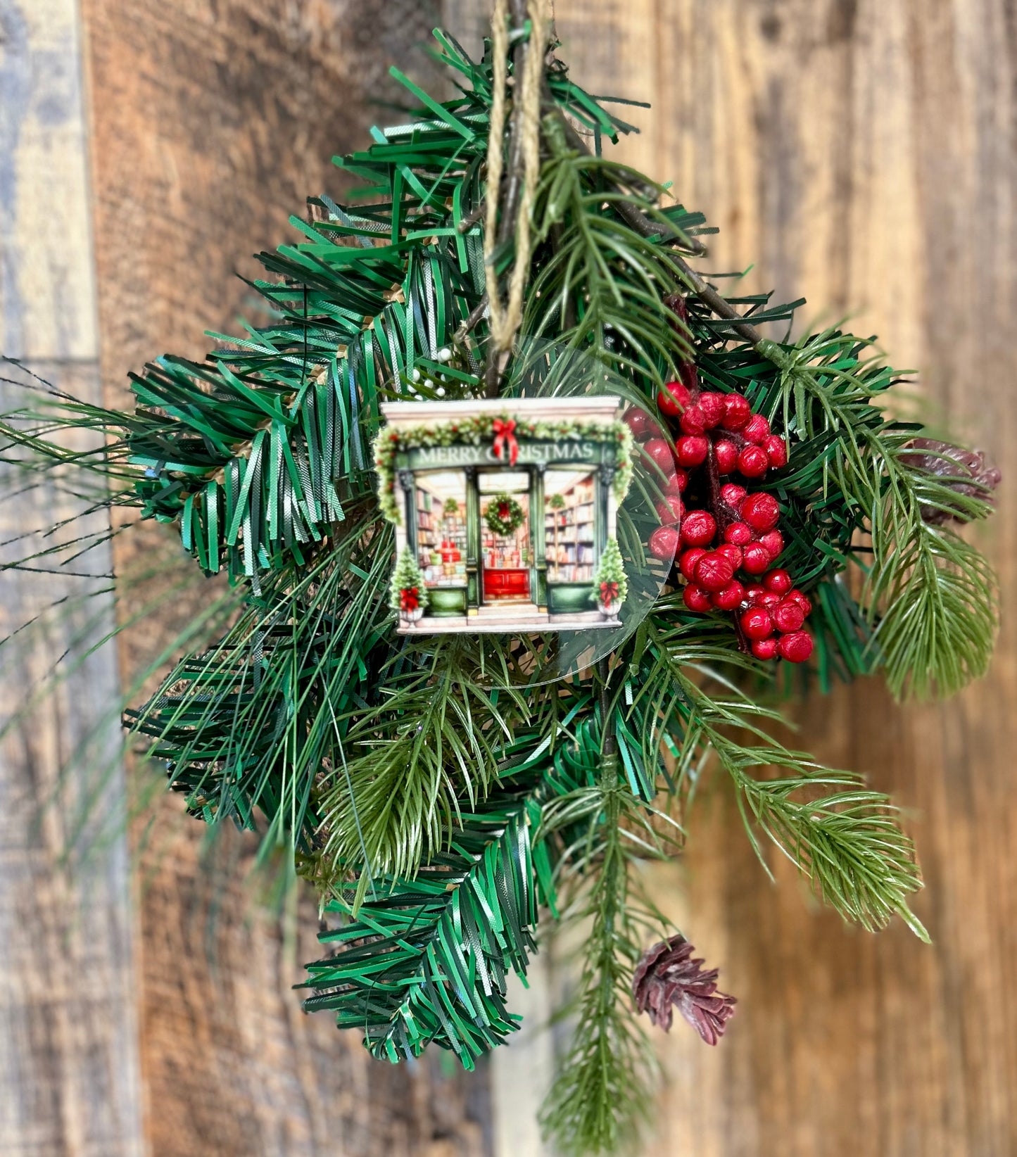 Christmas Bookstore ornament