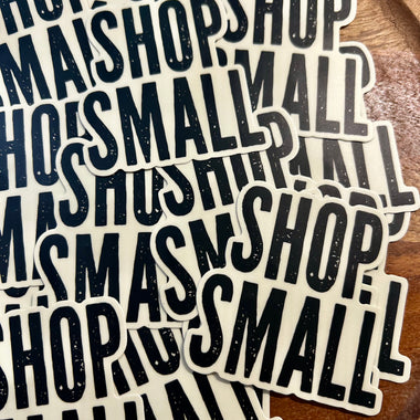 Shop Small sticker • distressed