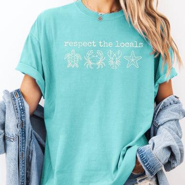 Respect the locals t-shirt • Comfort Colors