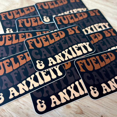 Caffeine & Anxiety sticker