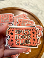 Spicy Book Club ticket sticker