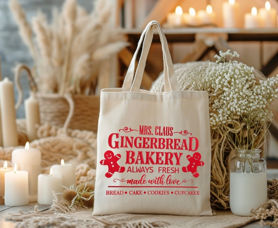 Mrs. Claus tote bag