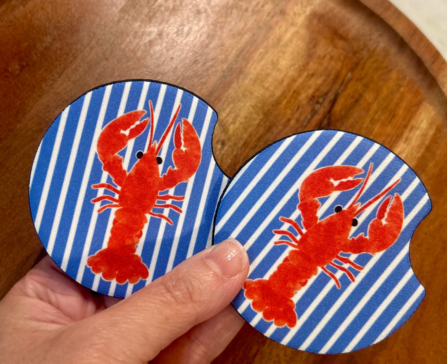 Lobster car coasters • set of 2